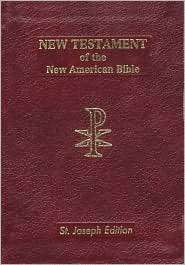 Saint Joseph Vest Pocket New Testament New American Bible (NAB), red 