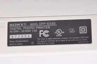 Sony DPP EX50 Picture Station Digital Photo Printer 027242639546 