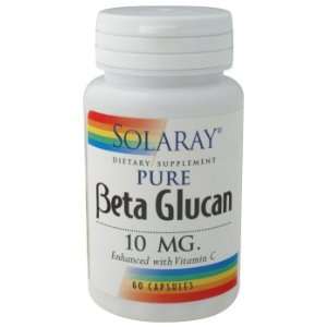  Solaray   Beta Glucan Vitamin C, 10 mg, 60 capsules 
