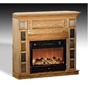   Electric Fireplace Mantel with Tile (Made in the USA)