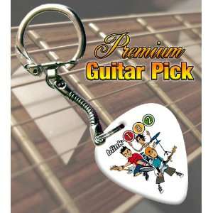  Blink 182 Cartoon Premium Guitar Pick Keyring Musical 