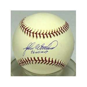  Signed John Wetteland Ball   96 WS MVP