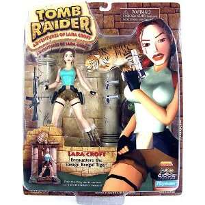    Tomb Raider ~ Lara Croft Doll w/ Bengal Tiger Toys & Games