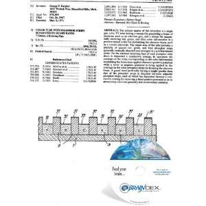 NEW Patent CD for COLOR TUBE WITH PHOSPHOR STRIPS SEPARATED BY GUARD 