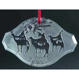  Waterford Crystal Year 2000   Songs of Christmas Ornament 