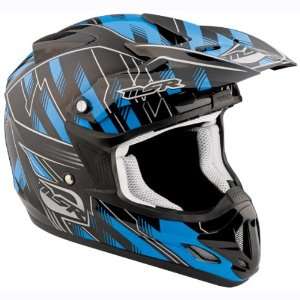 MSR Velocity Graphics Helmet, Legacy Black/Cyan, Primary Color: Black 
