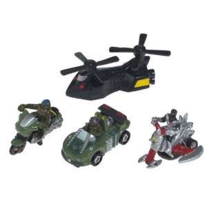    Speedeez Five Pack Vehicle Turtles Vs Foot Ninja Toys & Games