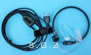 Throat Mic Headset/Earpiece For Midland Radio GXT1000 GXT1050 GXT950 