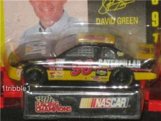 1997 DAVID GREEN #96 CATERPILLAR 164 CAR + STAND/CARD  