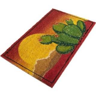 DII Desert Cactus Sunset Coir Doormat with Vinyl Back