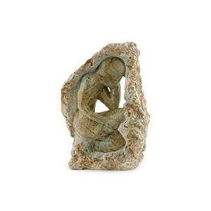  Soapstone statuette, Thinker in Stone Home & Kitchen