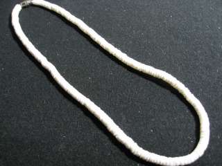 Beach Surfer WHITE Puka Shell Necklaces (6 sizes)  