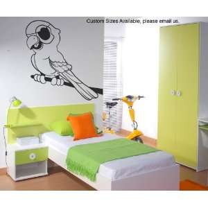 Vinyl Wall Decal Sticker Parrot W/ Eye Patch size 36inX40in item OS 