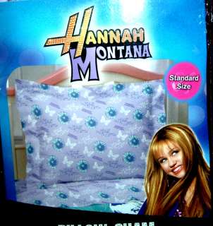 HANNAH MONTANA STAR QUALITY BED PILLOW SHAM ~ NWT  