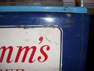 VINTAGE METAL HAMMS BEER COOLER CRONSTROMS SERVICE  