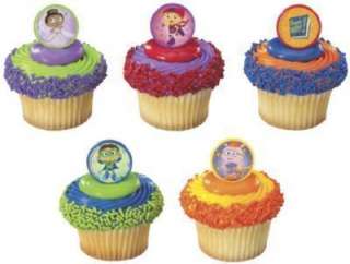 12 SUPER WHY! Cupcake Rings Party Favors  