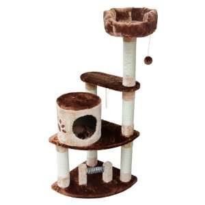  Kitty Mansions Florence Cat Tree, Brown/Beige: Pet 