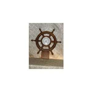 VINTAGE CANADIAN CLUB SHIPS WHEEL THERMOMETER (Missing 