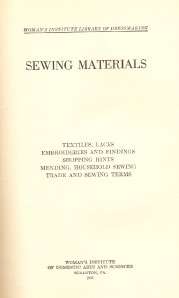 Womans Institute Library of Dressmaking Vol1 1920s Book  