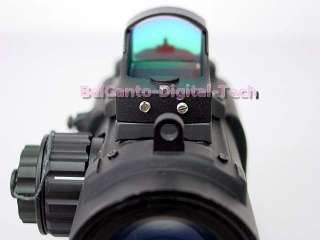 Elcan Specter DR Style 4x Red Illuminated Rifle Scope with Reflex Dot 