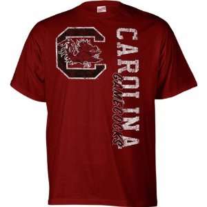 South Carolina Gamecocks Cardinal Primary Cube T Shirt 