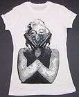 MARILYN MONROE T shirt Tattoo Skull Grafitti Art Tee Adult S,M,L,XL 