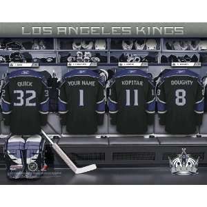  Personalized Los Angeles Kings Locker Room Print: Sports 