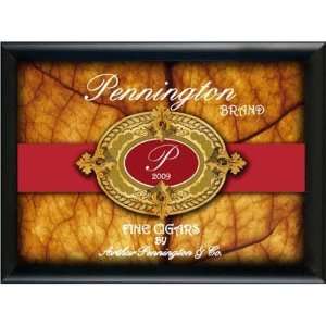   : Personalized Traditional Horizontal Cigar Pub Sign: Home & Kitchen