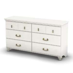  Noble Double Dresser in White Wash Furniture & Decor