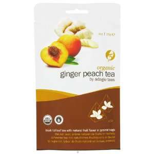 Adagio   Black Tea Full Leaf Organic Ginger Peach   10 Tea Pyramid(s 