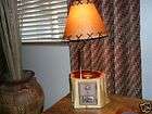 VINTAGE CEDAR & SOLID BRASS POST OFFICE BOX BANK LAMP