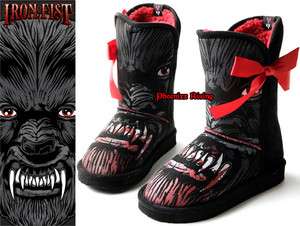 Iron Fist Wolfbeater Werewolf Fug Fugly Ribbon Boot  