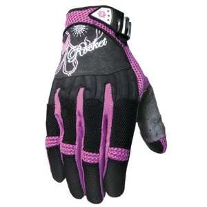    Joe Rocket Ladies Heartbreaker Glove Black/Purple: Automotive