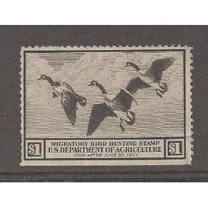    RW3 Federal Duck Hunting Stamp; Canada Goose. 