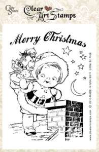 LITTLE ST NICK Crafty Secrets Clear Art Stamp Christmas  