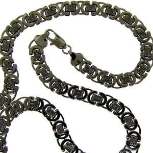   Chain Necklace   Gun Metal   Mens   10mm, 24, Luxury, Hip Hop Bling