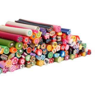 welcome to our store features 100pcs cute 3d nail art fimo canes rods 