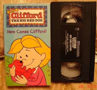 Here Comes Clifford~The BIG Red Dog~VHS VIDEO~LOW SHIP 012236115427 