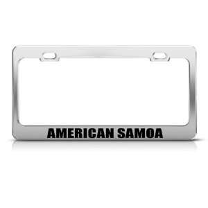  American Samoa Chrome Country Metal license plate frame 