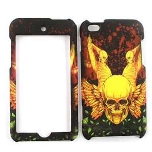 4G 4 G 4th Generation Black with Golden Wings Skull Red Blood Splatter 