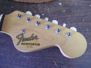 Vintage 1960s Fender Newporter Acoustic Guitar Made USA Kluson Deluxe 