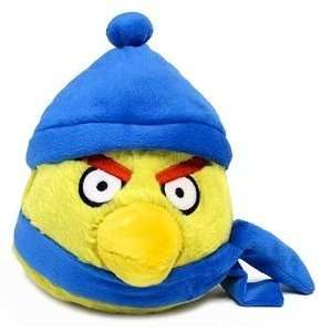 com Angry Birds WINTER 6 Inch MINI Plush Figure Yellow Dark Blue Hat 