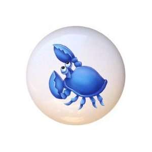  Blue Crab Drawer Pull Knob