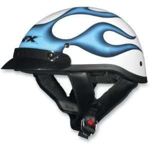  AFX FX 70 Flame Helmet   Medium/Ice Blue Flame: Automotive