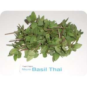 Micro Greens   Thai Basil   4 x 4 oz Grocery & Gourmet Food