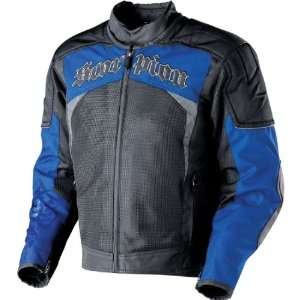  Scorpion Hat Trick Textile Motorcycle Jacket Blue   Small 