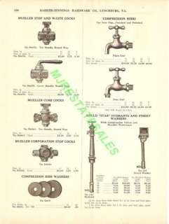 1917 Antique Star Street Hydrant Bibb Washer Catalog AD  