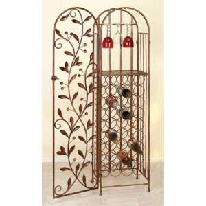  Wine Vine Cabinet  Metal