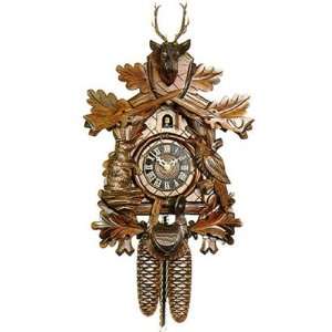   Day Two Weight Live Animal Hunter Style Cuckoo Clock: Home & Kitchen