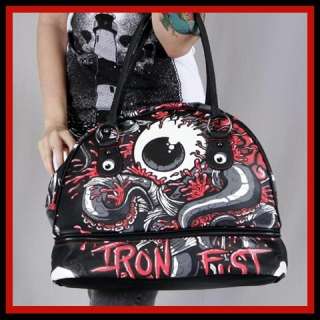 Iron Fist Oh No Eyeball Handbag Zombie Purse Bag  